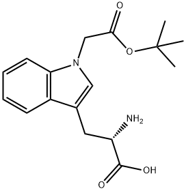 1-(2-(叔丁氧基)-2-氧乙基)-L-色氨酸 结构式