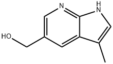 (3-Methyl-1H-pyrrolo[2,3-b]pyridin-5-yl)methanol 结构式