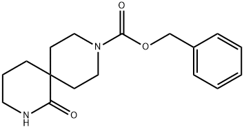 benzyl 1-oxo-2,9-diazaspiro[5.5]undecane-9-carboxylate 结构式