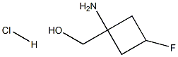 (1-amino-3-fluorocyclobutyl)methanol hydrochloride 结构式