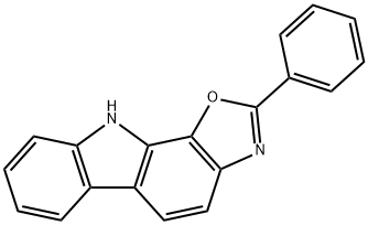 2-苯基-10H-恶唑[5,4-a]咔唑 结构式