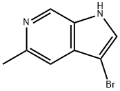 3-溴-5-甲基-6-氮杂吲哚 结构式