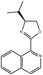 1-[(4S)-4,5-DIHYDRO-4-ISOPROPYL-2-OXAZOLYL]ISOQUINOLINE 结构式