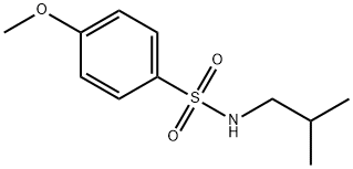 Benzenesulfonamide, 4-methoxy-N-(2-methylpropyl)-
 结构式
