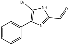 4-苯基-5-溴-1H-咪唑-2-甲醛 结构式