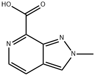2-methyl-2H-pyrazolo[3,4-c]pyridine-7-carboxylic acid 结构式
