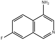 7-氟异喹啉-4-胺 结构式