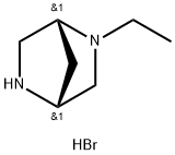 (1R,4R)-2-ethyl-2,5-diazabicyclo[2.2.1]heptane dihydrobromide 结构式