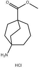 methyl 5-aminobicyclo[3.2.2]nonane-1-carboxylate hydrochloride 结构式