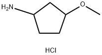 3-甲氧基环戊烷-1-胺盐酸 结构式