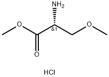 (R)-2-氨基-3-甲氧基丙酸甲酯盐酸盐 结构式