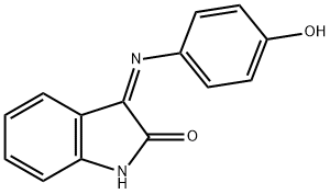 (3Z)-3-[(4-hydroxyphenyl)imino]-1,3-dihydro-2H-indol-2-one 结构式