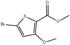 5-溴-3-甲氧基噻吩-2-羧酸甲酯 结构式