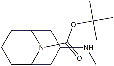 外型-3-甲氨基-9-BOC-9-氮杂双环[3.3.1]壬烷 结构式