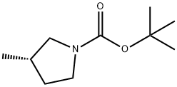 tert-butyl(S)-3-methylpyrrolidine-1-carboxylate 结构式