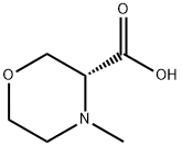 (3R) - 4 - 甲基吗啉-3 - 羧酸 结构式