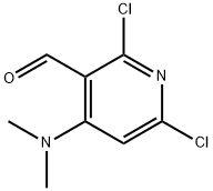 2,6-二氯-4-(二甲基氨基)烟碱醛 结构式