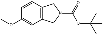5-甲氧异吲哚啉-2-羧酸叔丁酯 结构式