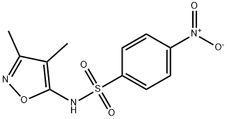 N-(3,4-dimethyl-5-isoxazolyl)-4-nitrobenzenesulfonamide 结构式