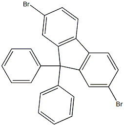 2,7-二溴-9,9-二苯基芴 结构式