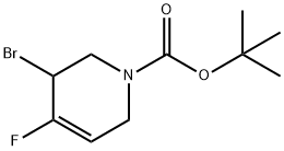 tert-butyl 5-bromo-4-fluoro-5,6-dihydropyridine-1(2H)-carboxylate 结构式