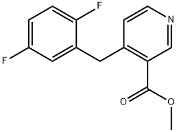 Methyl 4-(2,5-difluorobenzyl)nicotinate 结构式