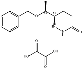 N'-((2S,3S)-2-(苄氧基)戊-3-基)甲酰肼草酸盐 结构式