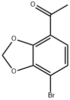 7-溴苯并[D][1,3]1,3-二氧杂环戊烯-4-甲醛 结构式