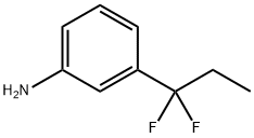 3-(1,1-二氟丙基)-苯胺 结构式