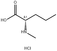 (S)-2-(甲氨基)戊酸盐酸盐 结构式