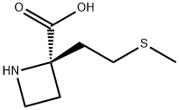 (R)-2-(2-(METHYLTHIO)ETHYL)AZETIDINE-2-CARBOXYLIC ACID 结构式