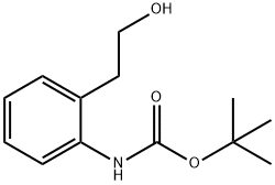 tert-Butyl 2-(2-hydroxyethyl)phenylcarbamate 结构式