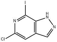 5-Chloro-7-iodo-1H-pyrazolo[3,4-c]pyridine 结构式