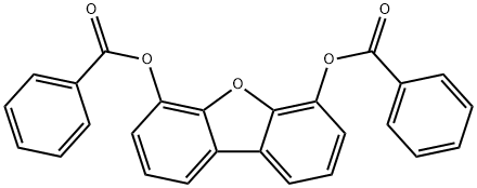 4,6-二苯甲酸二苯并呋喃酯 结构式