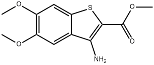 3-氨基-5,6-二甲基苯并[B]噻吩-2-羧酸甲酯 结构式