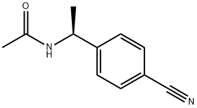 (S)-N-ethanoyl-1-(4-cyanophenyl)ethylamine 结构式