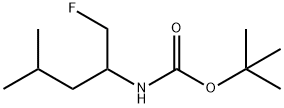 N-BOC-1-氟-4-甲基-2-戊胺 结构式