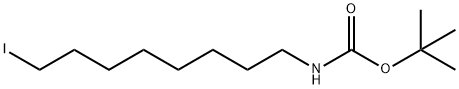 (8-碘辛基)氨基甲酸叔丁酯 结构式