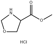 RS-恶唑烷-4-羧酸甲酯盐酸盐 结构式