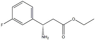ethyl(S)-3-amino-3-(3-fluorophenyl)propanoate 结构式