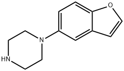 1-(5-benzofuranyl)Piperazine 结构式