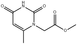 化合物 6-MTHYLURACIL-1-YL ACETIC ACID METHYL ESTER 结构式