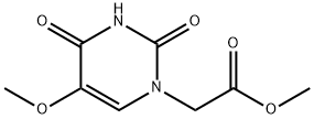 化合物 5-METHOXYURACIL-1-YL ACETIC ACID METHYL ESTER 结构式