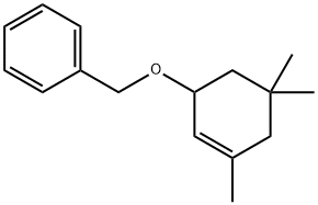 (((3,5,5-trimethylcyclohex-2-en-1-yl)oxy)methyl)benzene 结构式