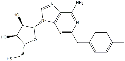 2-(4-Methylbenzyl)thioadenosine 结构式