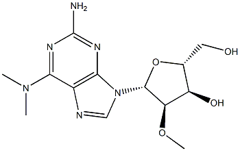 2-Amino-N6,N6-dimethyl-2'-O-methyladenosine 结构式