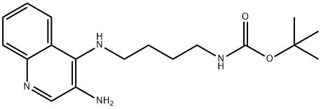 TERT-BUTYL N-{4-[(3-AMINOQUINOLIN-4-YL)AMINO]BUTYL}CARBAMATE 结构式