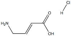 4-氨基巴豆酸盐酸盐 结构式