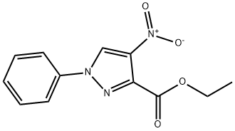 4-硝基-1-苯基-1H-吡唑-3-羧酸乙酯 结构式