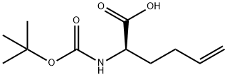 (2R)-2-[(TERT-BUTOXYCARBONYL)AMINO]-5-HEXENOIC ACID 结构式